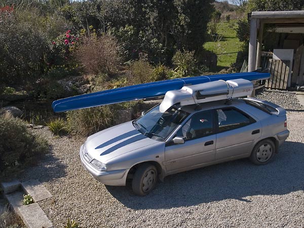the entire ROCAT mounted on a car
